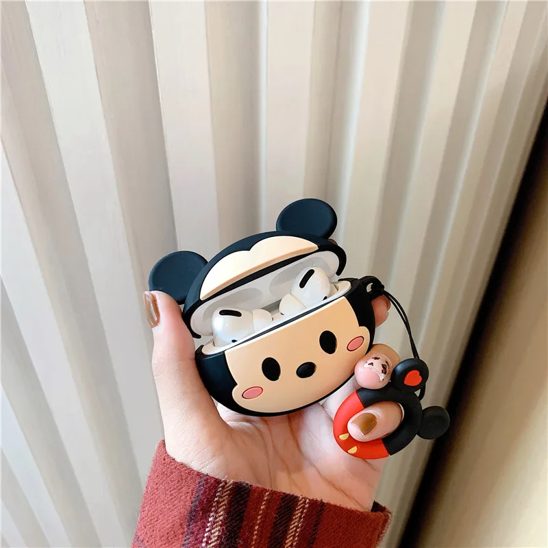 3D чехол для наушников для Airpods Pro Чехол Силиконовый Ститч Кот Мультяшные наушники/Earpods чехол для Apple Air pods Pro 3 чехол Брелок