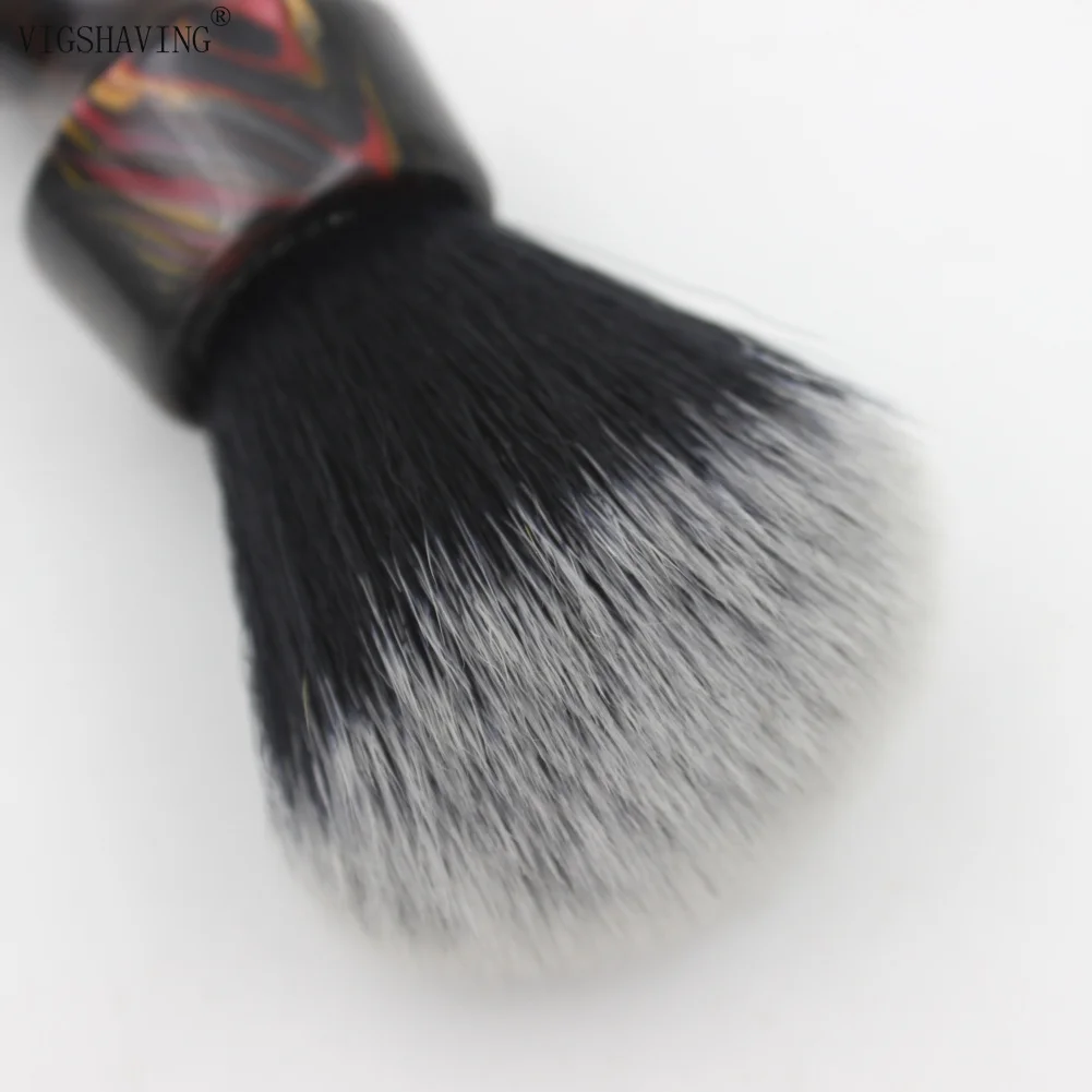 24 мм узел смолы ручка синтетических волос кисти для бритья мужчин парикмахера