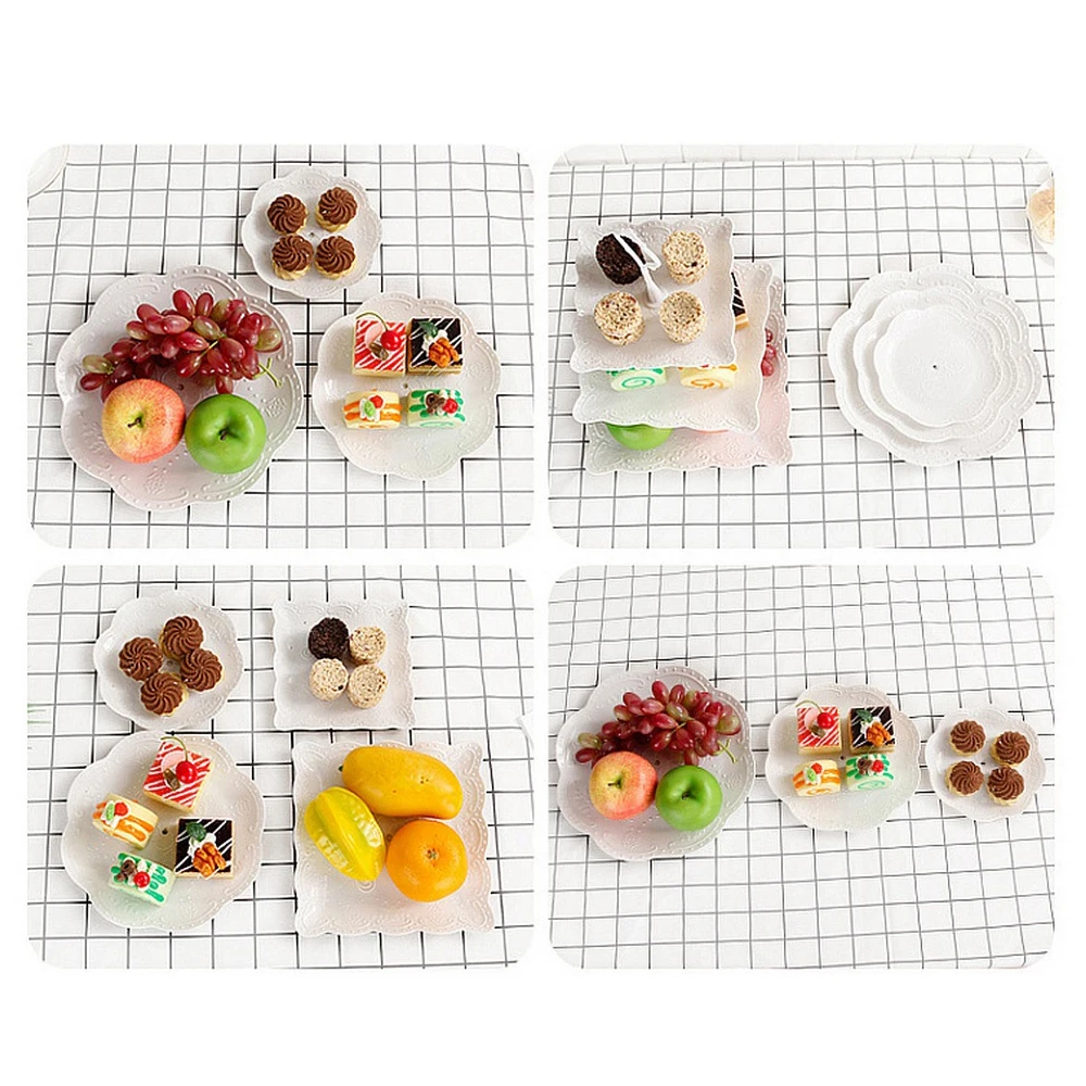 

3 Tier Cake Stand Fruit Cake Dessert Display Stand Self-help Display Wedding Birthday Party Table Decoration Trays