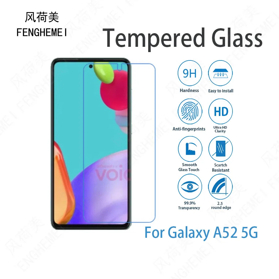 

10Pcs/Lot For Samsung Galaxy A52 5G FENGHEMEI Tempered Glass Screen Protector