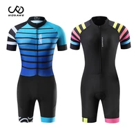 wosawe women cycling jumpsuit kits profession triathlon suit clothes bicycle cycling jersey skinsuit set roupa de ciclismo