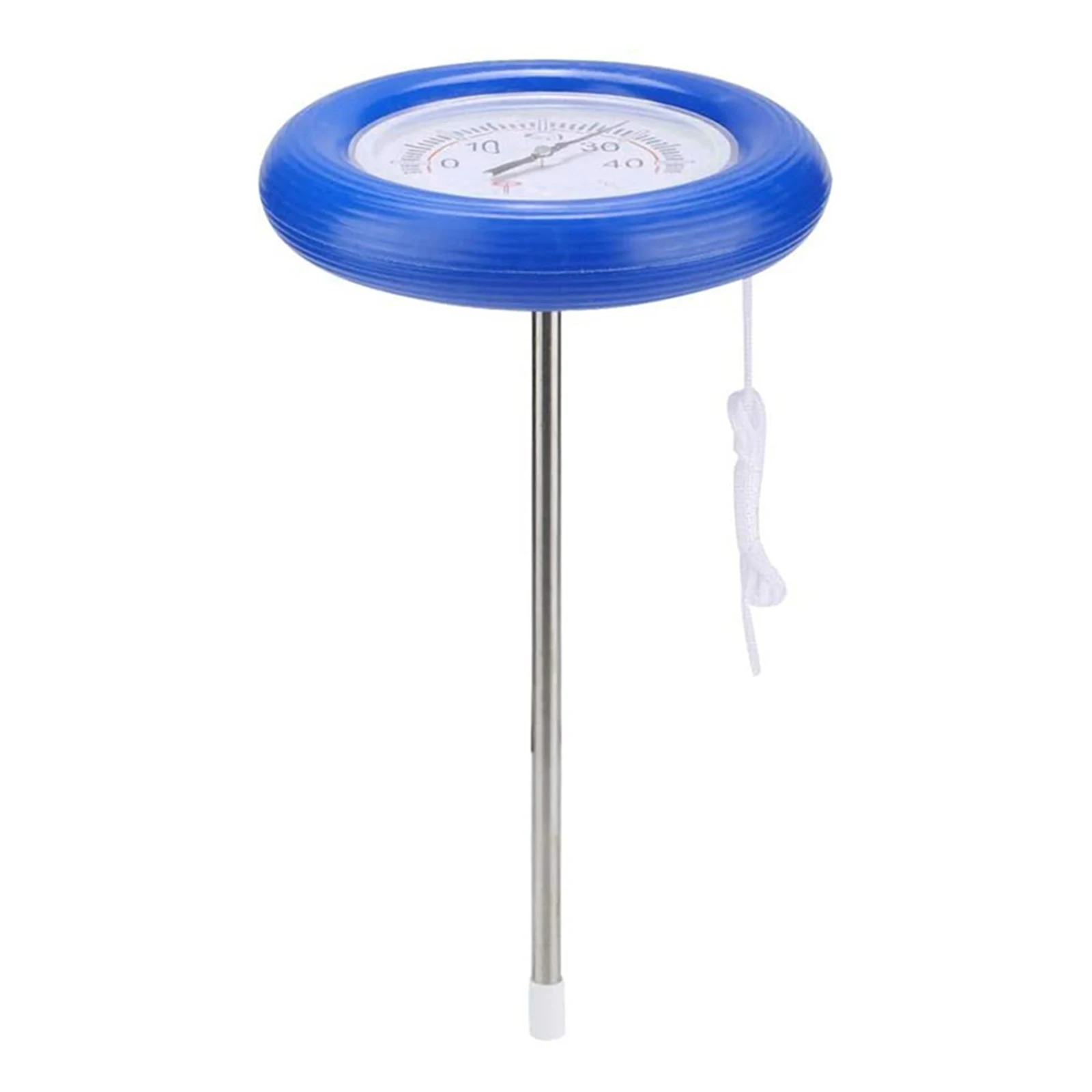 

Newly Floating Pool Thermometer Large Centigrade Dial Plate Water Temperature Gauge with String for Spa Tub Pond