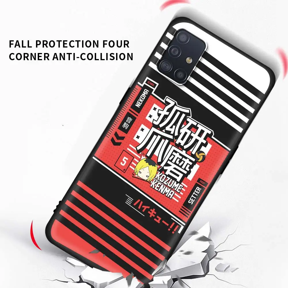 

Anime Haikyuu Phone Case for Samsung Galaxy A51 A71 A01 A11 A21 A21s A31 A41 A42 5G A50 A10 A20e Back Cover Soft Coque Capa Cell