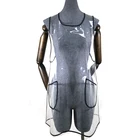 Накидка для парикмахерской UN841, прозрачная накидка из ПВХ, модная рабочая одежда для парикмахера, нагрудник для стрижки волос, фартук для парикмахера