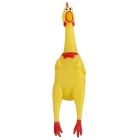 funny rubber dog squeaky toy scream chicken interactive play toys games pet shop soft squeaker squeak pets accessories for dogs