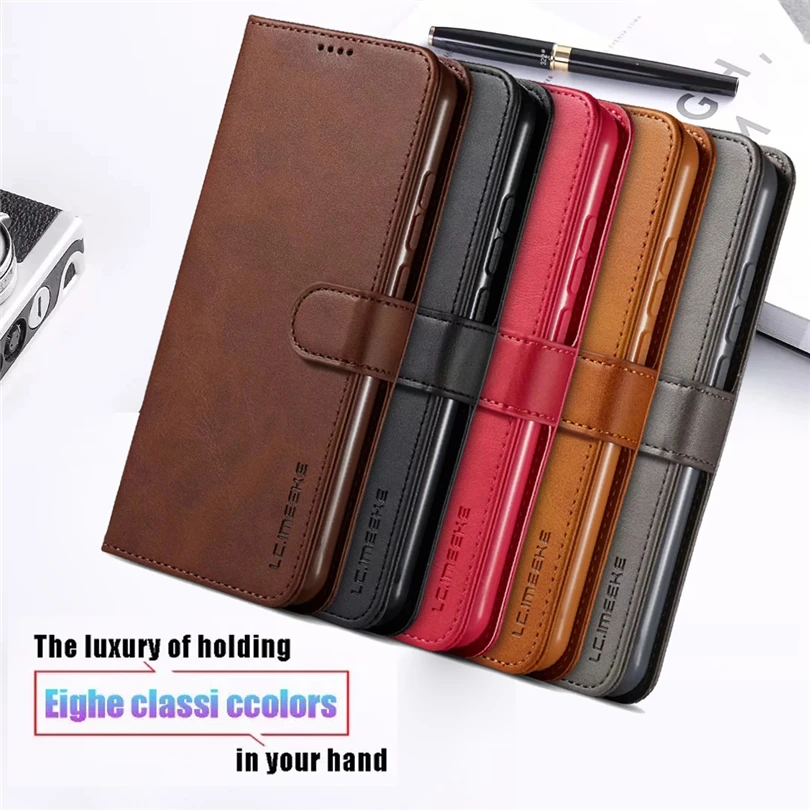 Роскошный кожаный чехол книжка с карманом для карт телефона Xiaomi Redmi 8A 7A 6A 360