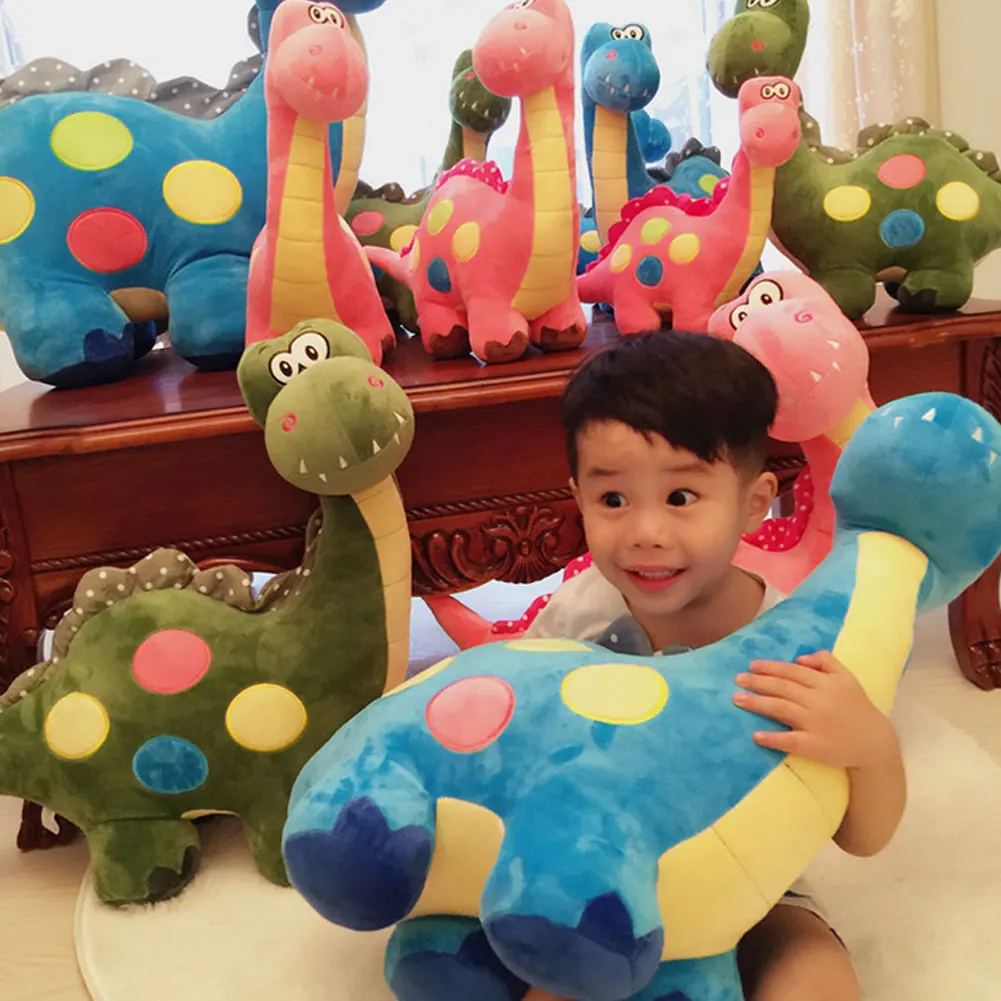 35cm Blue Stuffed Dinosaur Plush Toy Cute Soft Cartoon Hugging Pillow Doll for Baby Girl Boy Kids Birthday Gifts | Игрушки и хобби