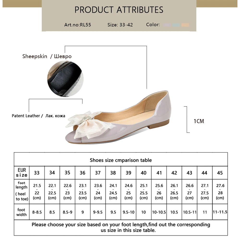 

RJN Patent Leather Summer Women Shoes Sandals Flat Sweet Mesh Butterfly-knot Dressing Peep Toe Stylish Wedding New 2021 RL55