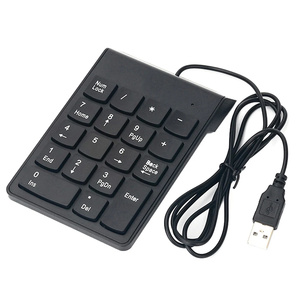 

Mini 2.4G Wireless Wired 18 Keys Keyboard Numeric Keypad Numpad for PC Laptop High sensitive buttons Numeric Keypad