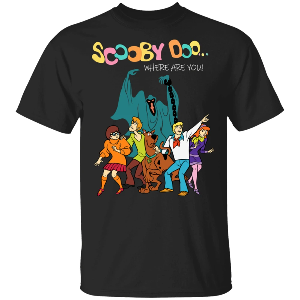 Scooby Doo Green Ghost Where Are You смешная футболка черно-темно-синяя для мужчин-женщин подарок