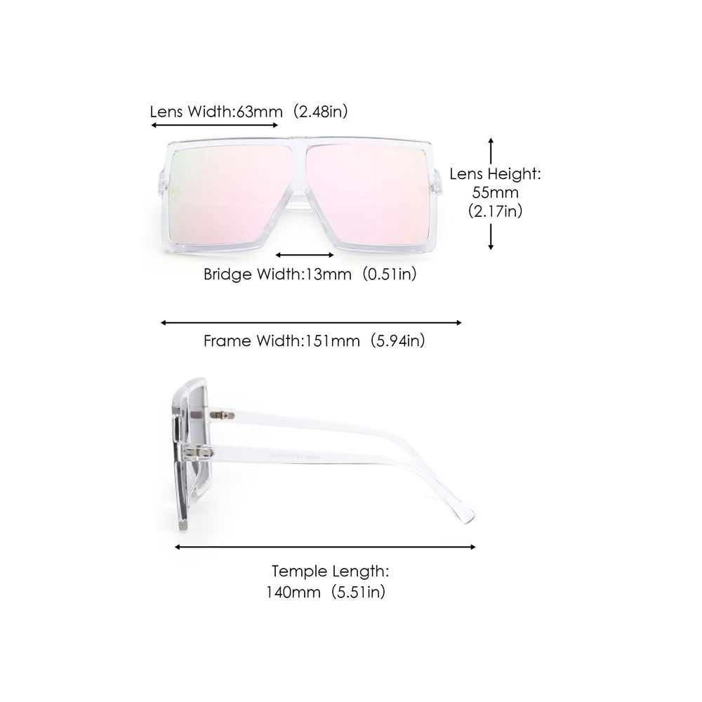 

JM Square Sunglasses for Women Vintage SV6031