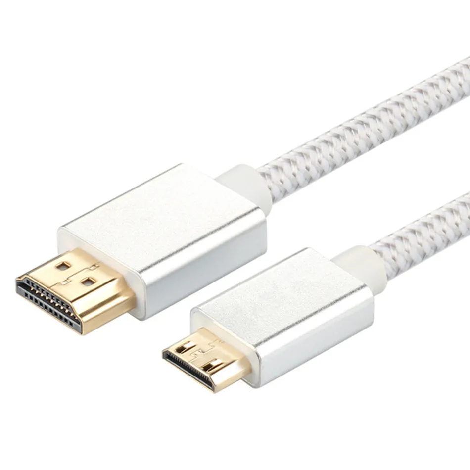 HDMI To MINI кабель 2 0 v 4K 60 Гц высокой Скорость позолоченный штекер для Камера Монитор