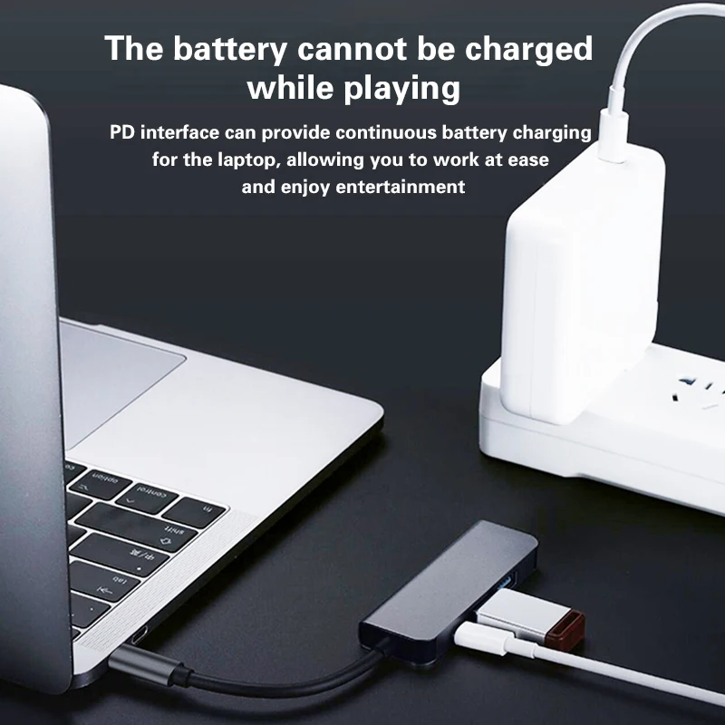Адаптер Thunderbolt 3 4 в 1 USB-C-HDMI 2 USB 0 Type-C PD Hub для Huawei P20 Pro Samsung Dex Galaxy S9 | Электроника