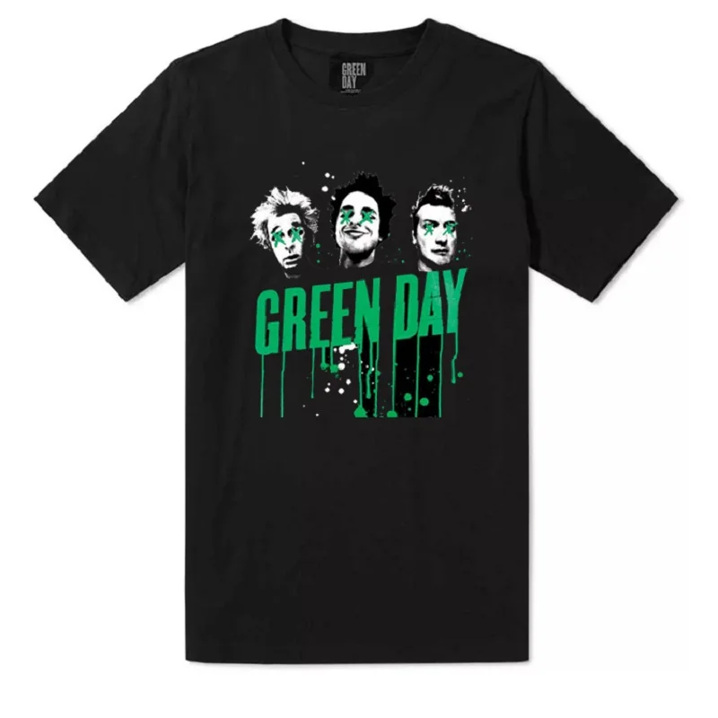 

Green Day Band Rock Short Sleeve American Street Loose Hip Hop Punk T-Shirt Male Cotton