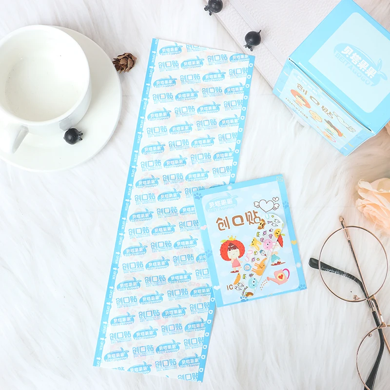 

100Pcs Waterproof Dreathable Wound Patch Cartoon Adhesive Bandage Cute High Quality