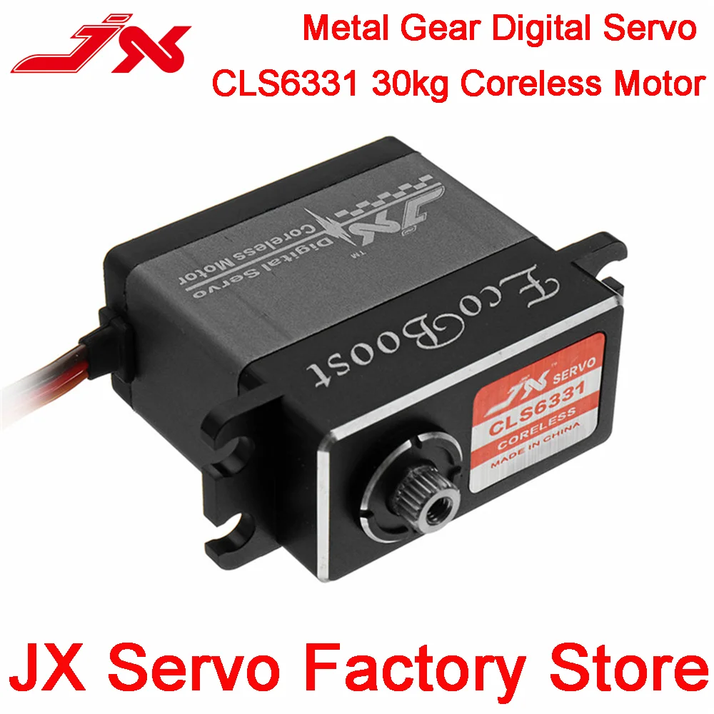 JX Ecoboost CLS6331 30KG High Torque Servo 180 Degree CNC Shell Metal Gear Coreless Digital Servo For RC Model Scaler Parts