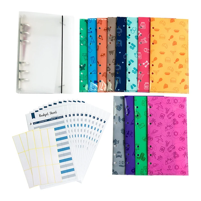 

12 Pack Budget Envelopes Waterproof Money Cash Envelopes Reusable Envelopes for Budgeting and Cash Saving
