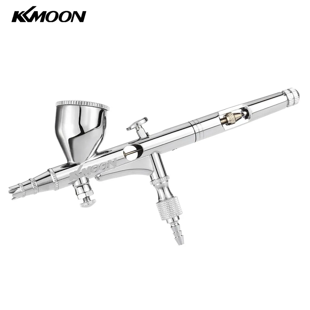 

KKmoon Gravity Feed Dual Action Airbrush Set for Art Painting Tattoo Manicure Hobby Spray Model Air Brush Nail Tool 0.2mm 9cc