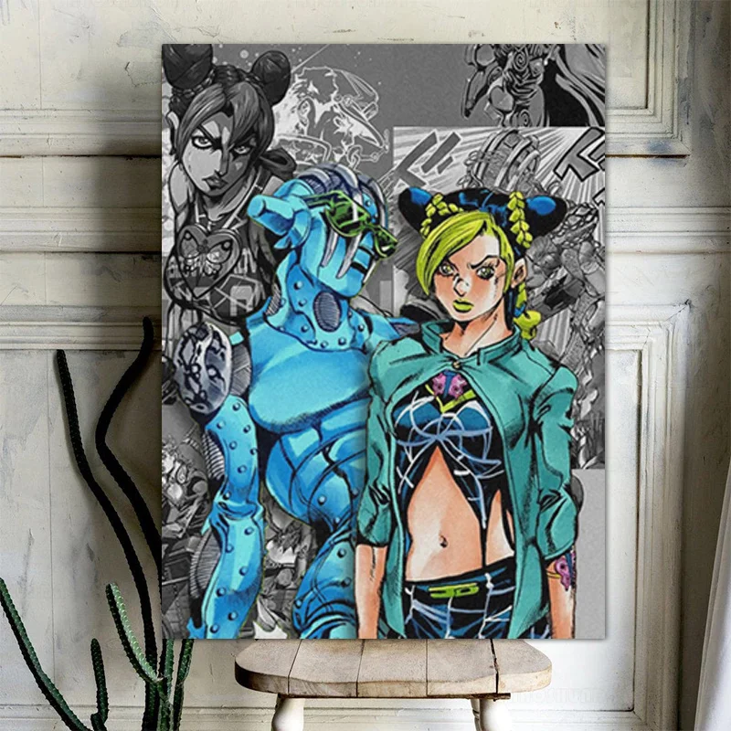 Настенная картина Джоджо Невероятные приключения Jolyne Cujoh холст картины для