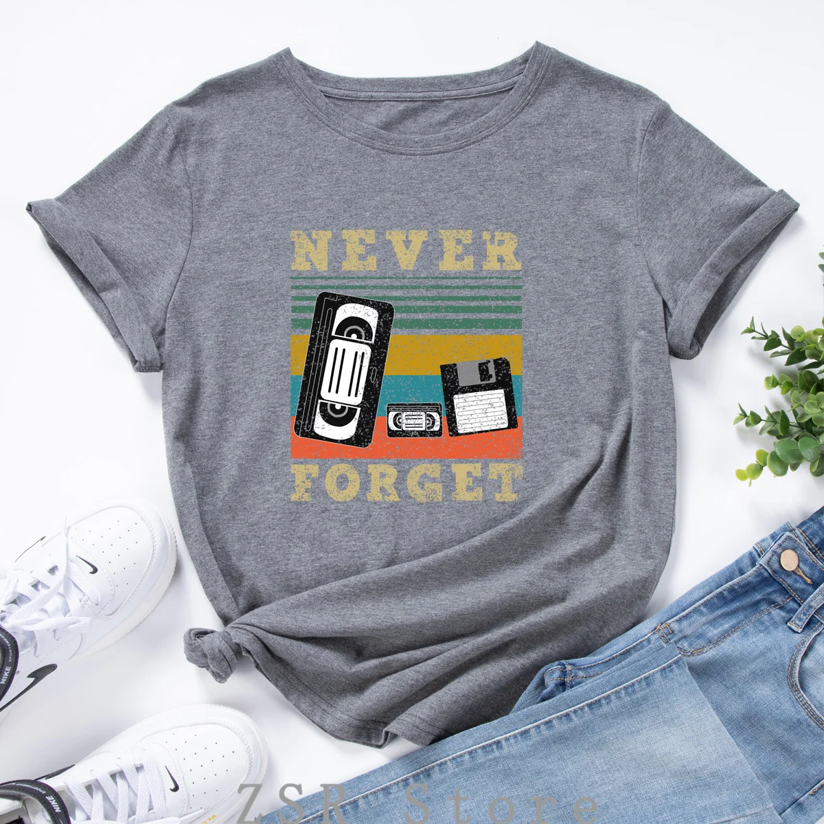 

Cartoon Tape Print T-shirt Tops Graphic Tees for Women Cotton T Shirts Short Sleeve Summer Tops Female Clothes with Letters