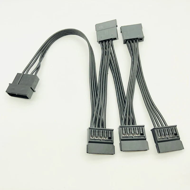 QINDIAN Molex 4pin IDE от 1 до 5 SATA 15Pin кабель питания для жесткого диска разветвитель DIY PC Sever