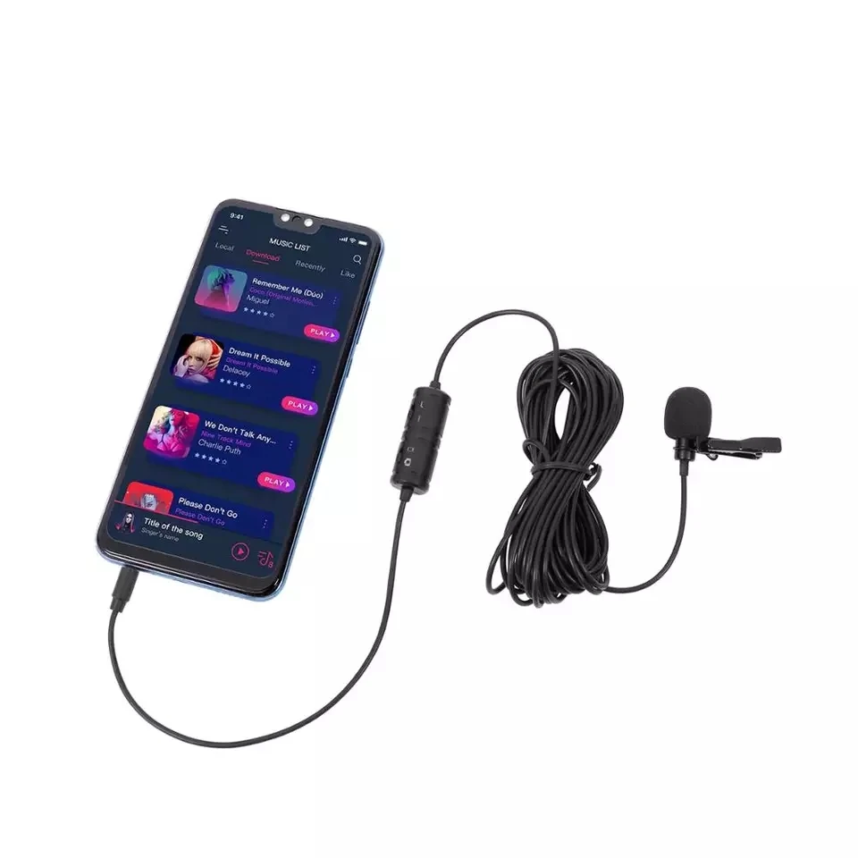Микрофон петличный YC-VM20 мм 3 5 для iPhone Android Mac видеозаписи | Электроника