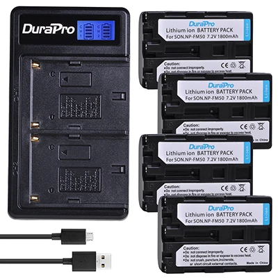 Комплект из 2 предметов 1800 мА/ч, NP-FM50 NP FM50 Камера Батарея+ ЖК-дисплей USB Зарядное устройство для sony NP-F550 F570 F770 F750 F960 F970 FM500H FM70 QM91D QM71 - Цвет: 4 Battery Set