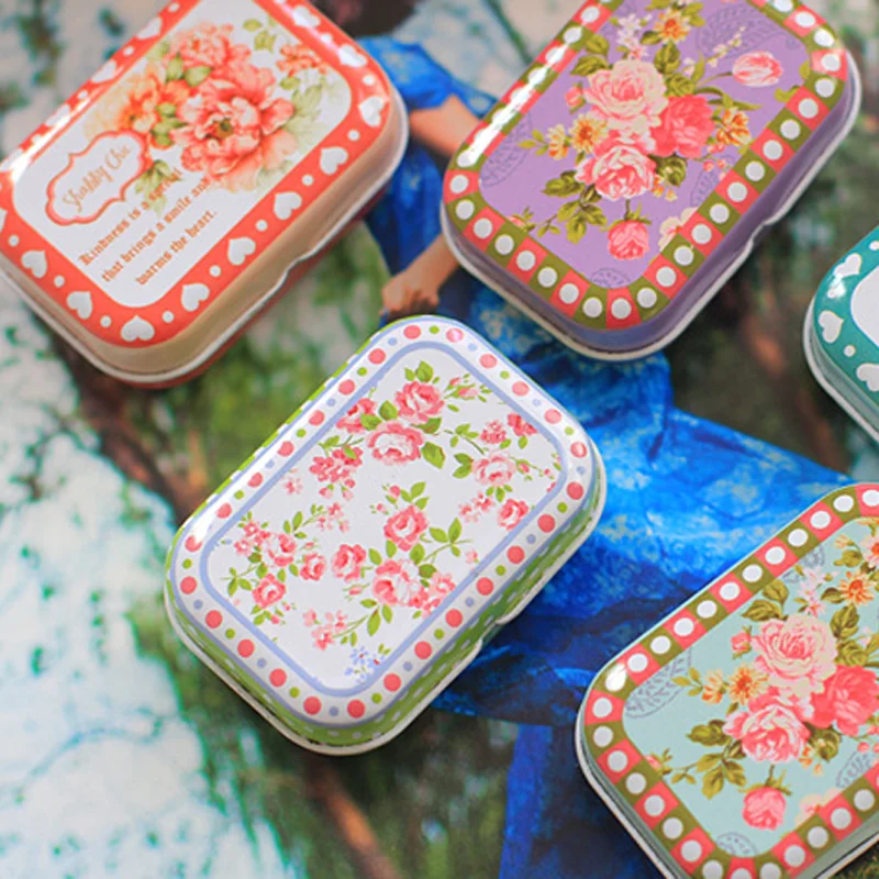 1 шт. Портативный Винтаж мини небольшой металлический квадрат конфеты Монета