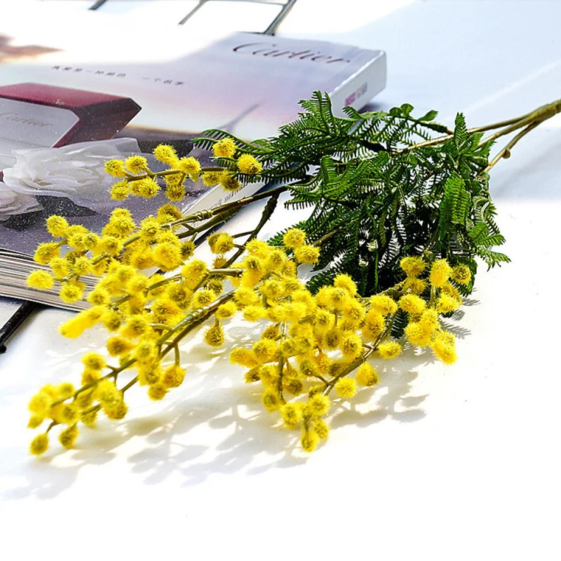 1 шт. имитация растений ветка акации Цветочная композиция материал для