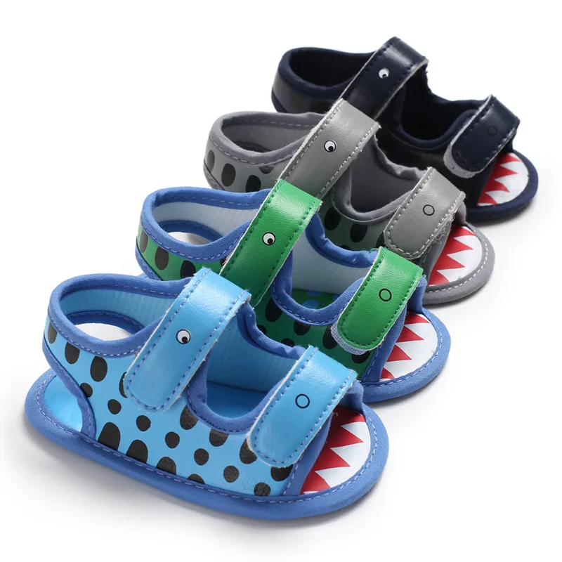 Summer Baby Boy Girl Sandals PU Cute Crocodile Animal Colours Cotton Soft Anti-Slip Sole Toddler Crib Shoes |
