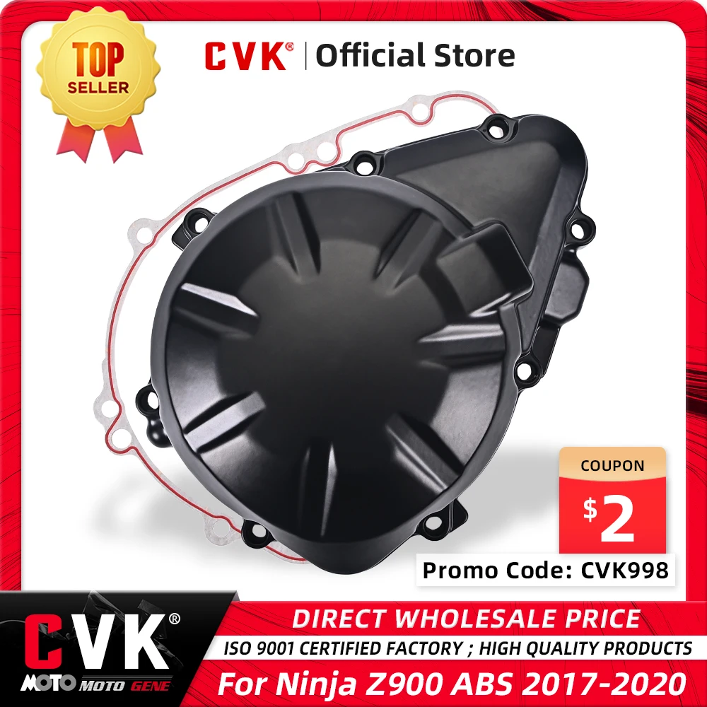 Крышка двигателя CVK, крышка статора двигателя, Картер, корпус катушки генератора, прокладка для KAWASAKI Z900 NINJA 900 ABS 2017 2018 2019 2020