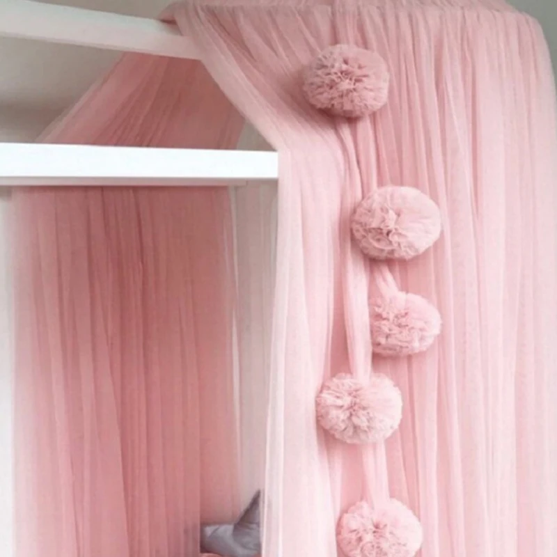 INS скандинавский дворец Москитная Сетка Пряжа шар орнамент детская комната