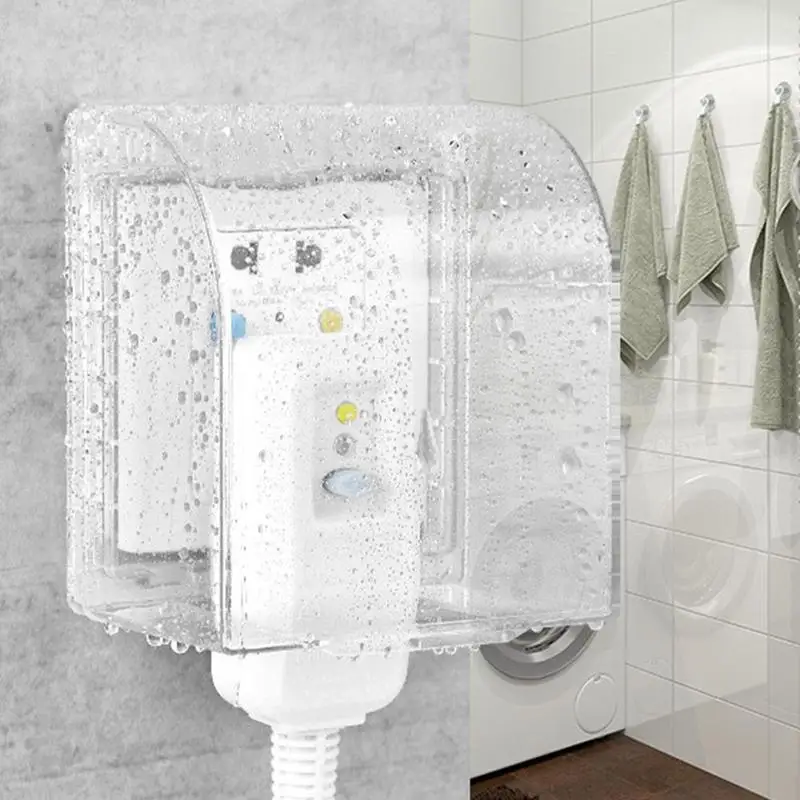 

Self-adhesive Switch Socket Waterproof Box Universal 86 Type Wall Socket Switch Protection Cove Bathroom Protector Storage