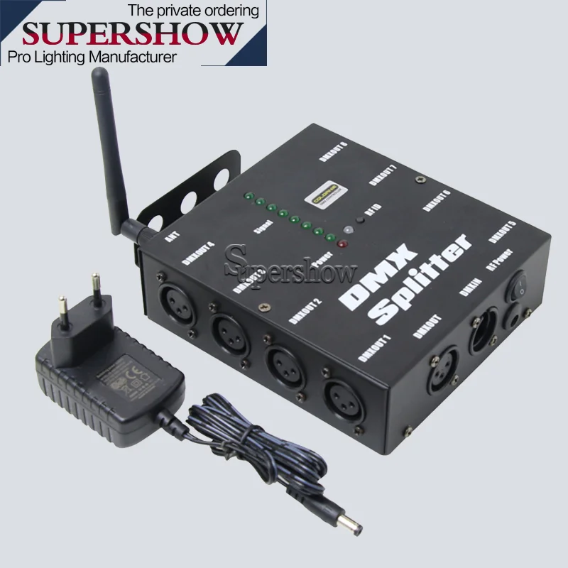 Профессиональный DMX беспроводной распределитель четырехканальный DMX512 усилитель