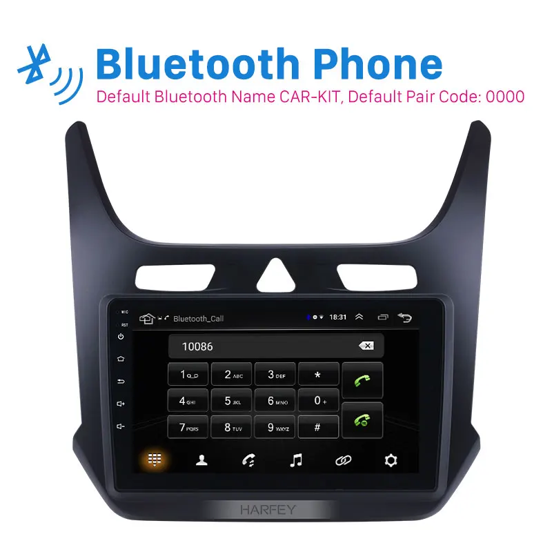 Автомагнитола Harfey HD 9 &quot Android 8 1 стерео GPS поддержка цифрового ТВ Navi для Chevrolet cobalt