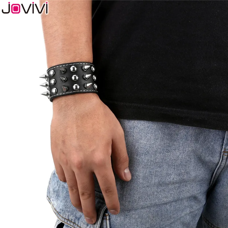 Jovivi 1x для мужчин и женщин Шипованная цепь с заклепками Череп демон шип