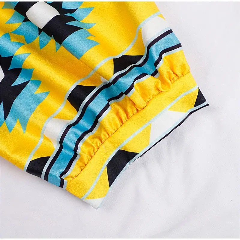 

Autumn Printed Woman Maxi Dresses 2020 Puff Sleeve Tassel Vacation Lady Long V-Neck Dress Plus Size Loose Female Vestido