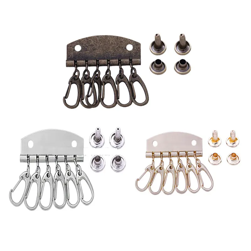 2 шт. швейная металлическая посуда держатель для ключей тканевые кожаные