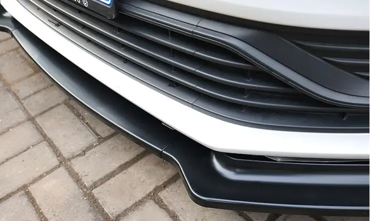 Защитный диффузор для заднего бампера VW POLO из АБС пластика 2014 2017 комплект кузова