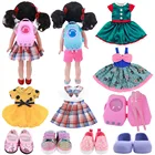 Одежда для кукол, модельная обувь, рюкзаки, шляпа для американской куклы Нэнси 14,5 дюйма и куклы Паола Рейна 32-34 см, игрушка для девочек