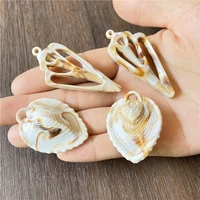 junkang acrylic shell peach heart coral pendant diy bracelet necklace amulet jewelry connector making accessories
