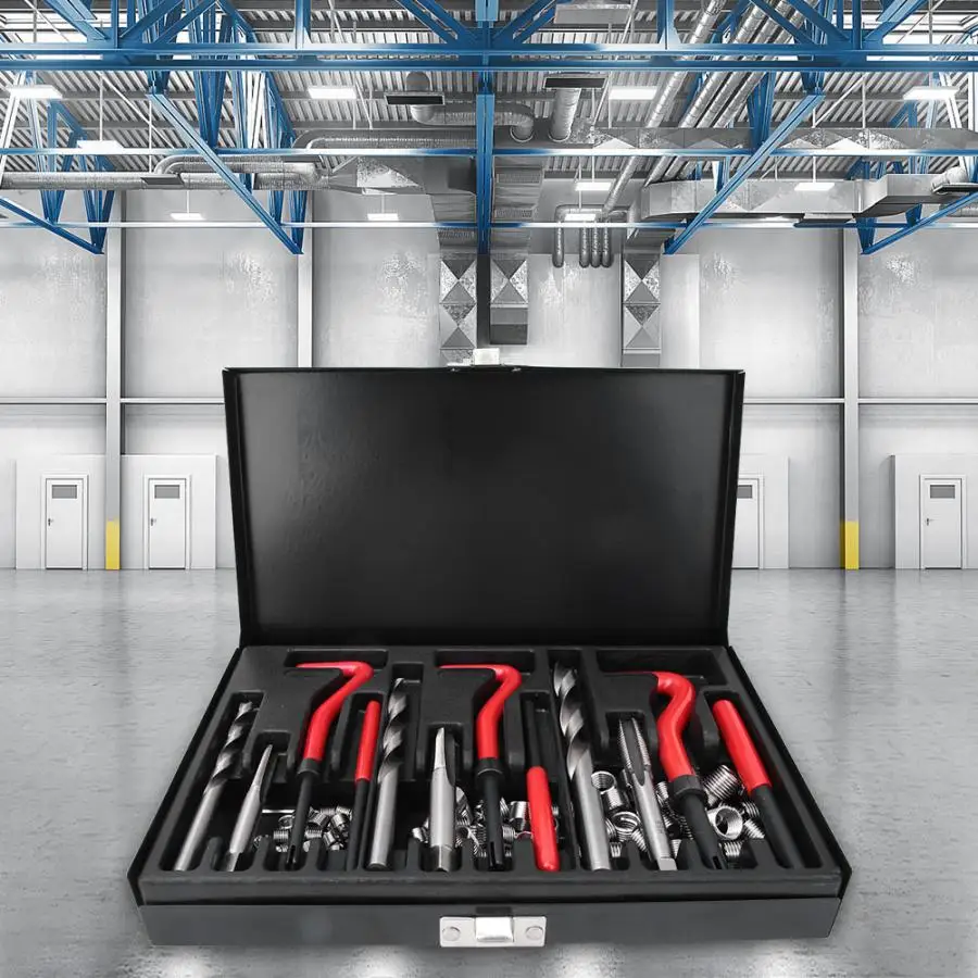 Набор для ремонта ниток 88 шт. ремонтный набор из красной легированной стали