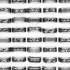 20 шт.лот смешанные стильные кольца из нержавеющей стали мужские модные украшения богемные круглые винтажные большие панковские кольца для вечеринки