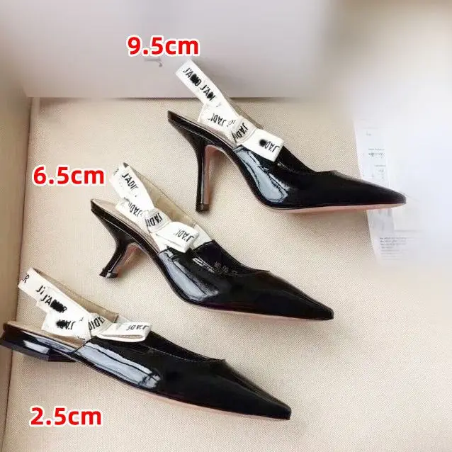 

2021 New Fashion 34-41 Pointed Heels Bow Cat Heel Flat Sandals Women with Thin Heel Heel Single Shoes Womens Shoes