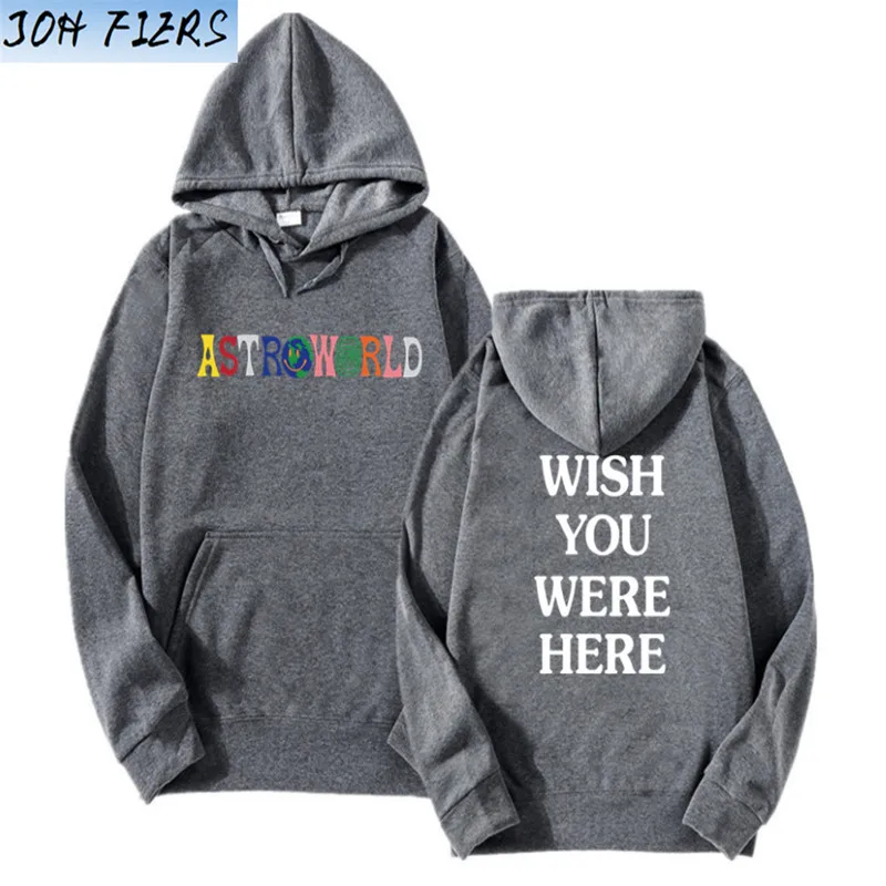 Новые толстовки с капюшоном с надписью «TRAVIS SCOTT ASTROWORLD WISH YOU WAS HERE», модная толстовка с капюшоном с надписью «ASTROWORLD», уличная одежда для мужчин и женщин, пуловер, толстовка