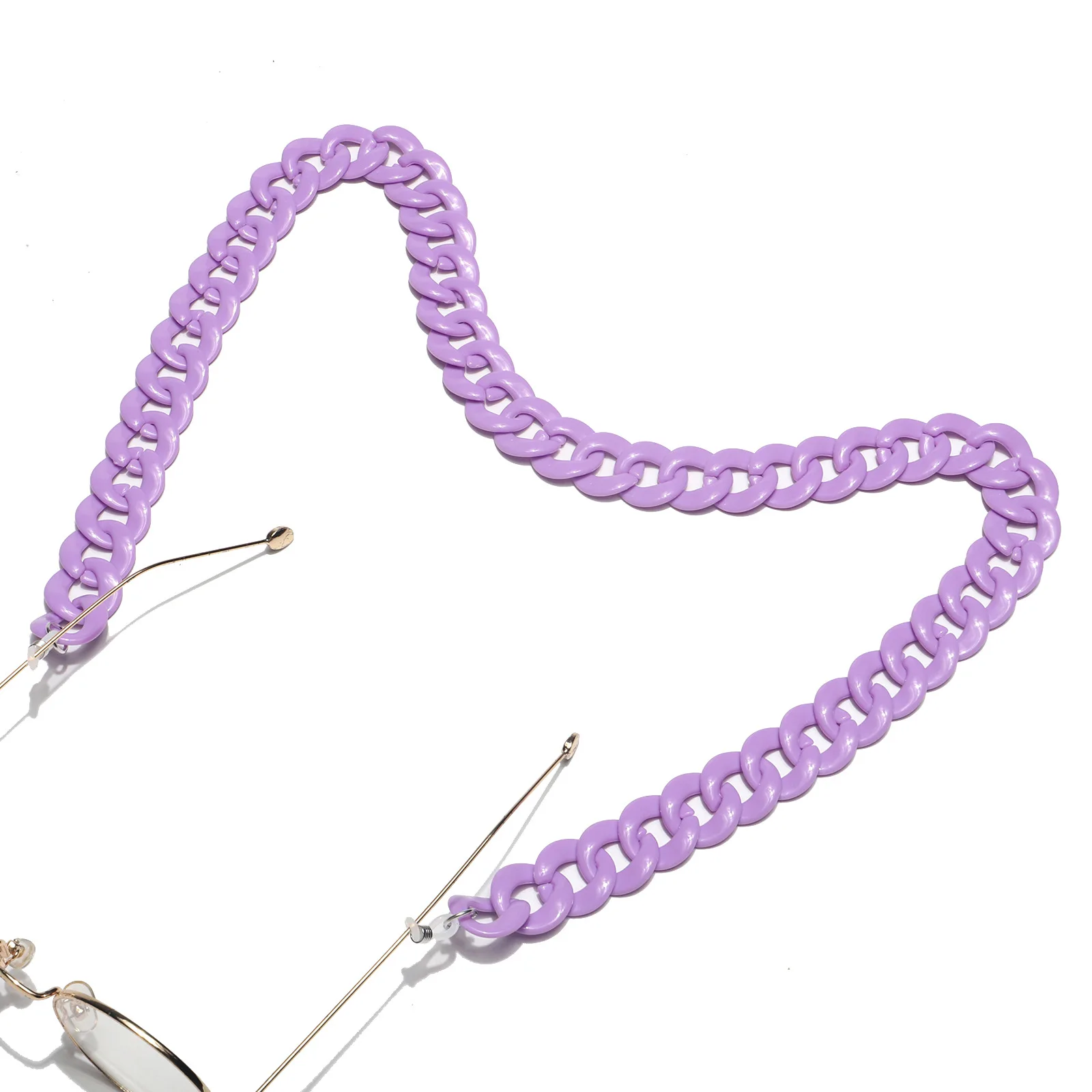 

Resin Acrylic Plastic Multi-Color Eyeglasses Sunglasses Chain Simple Fashion Non-Slip Glasses Cord String Rope Holder Lanyard