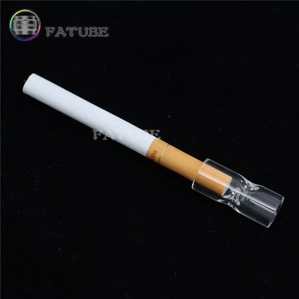 FATUBE Pyrex Glass Cigarette Filter Case Smoking tube Tube Mounthpiece Mouth Holder Tip Innovative Design Portable glass 4pcs