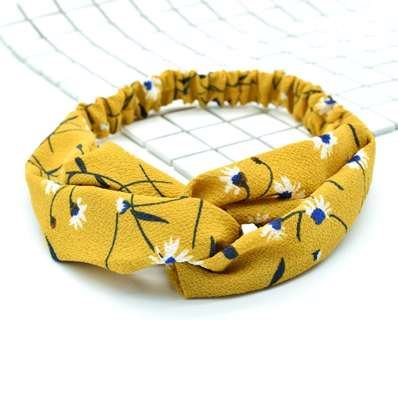 

Knot Headbands Women Bohemian Hair Bands Girl Bandanas Charm Hair Hoop Female Flower Headwear Hairband Trend Jewelry Accessories