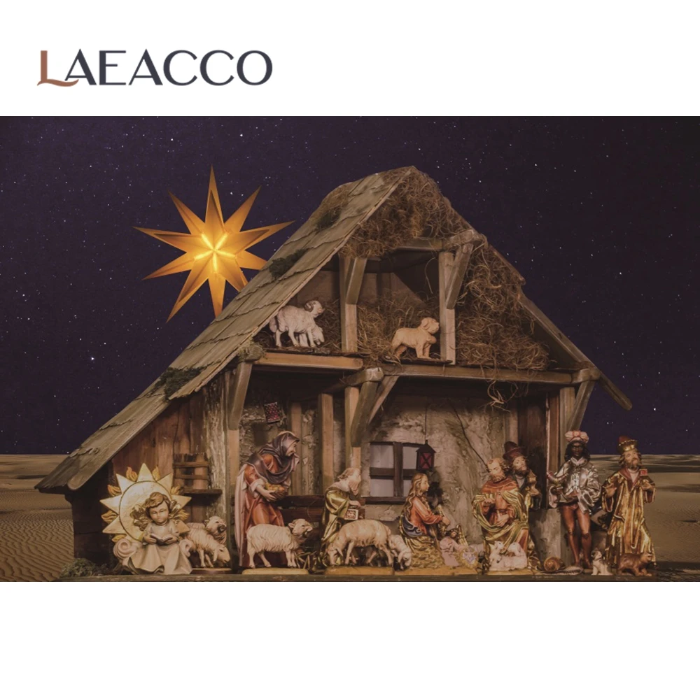 Laeacco Декорации для рождественской вечеринки с изображением Христова