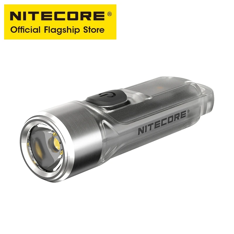 NITECORE TIKI GITD голубой мини-брелок свет УФ-свет предупреждающий сигнал мигающий EDC USB